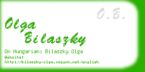 olga bilaszky business card